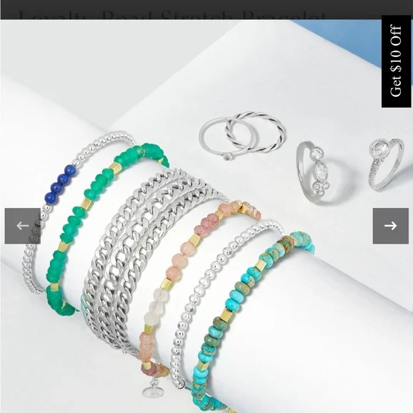 Silpada Silver and Blue Beaded Bracelet - Picture 6 of 6